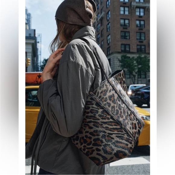 Zara Leopard Print Tote Bag - Picture 7 of 10